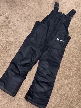 Arctix Black Kids Snow Bibs with Adjustable Straps